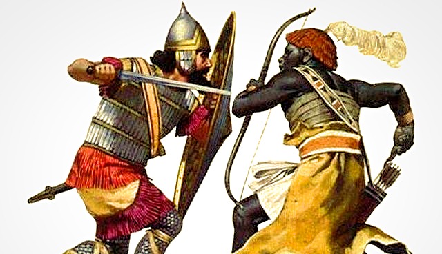 nubian fight european