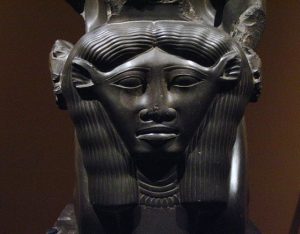 Hathor black statue