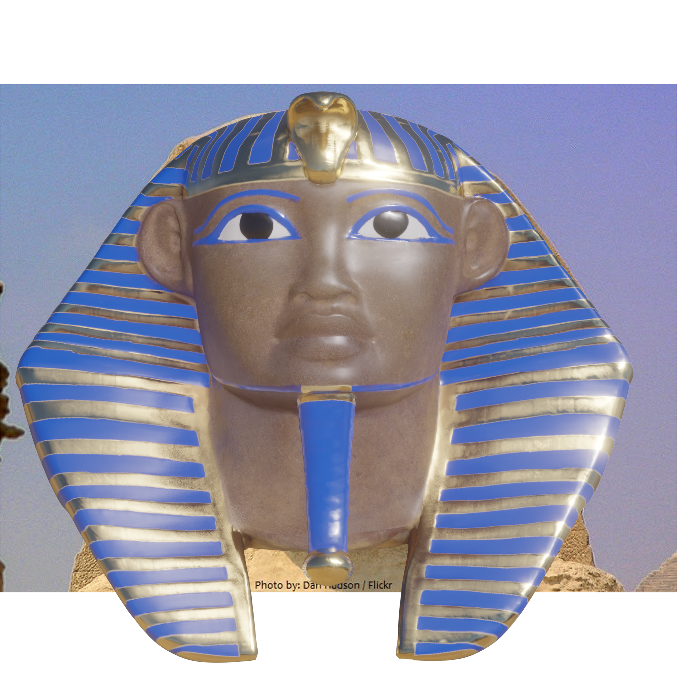 Great Sphinx 3D Front View