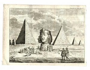 Engraving of the Sphinx by Richard Pocoke, 1743
