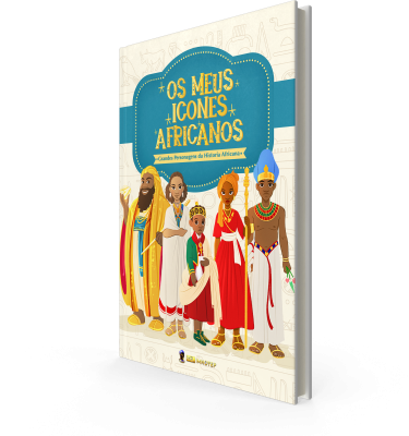 Os Meus Icones Africanos - Maquette Mockup - Portuguese book