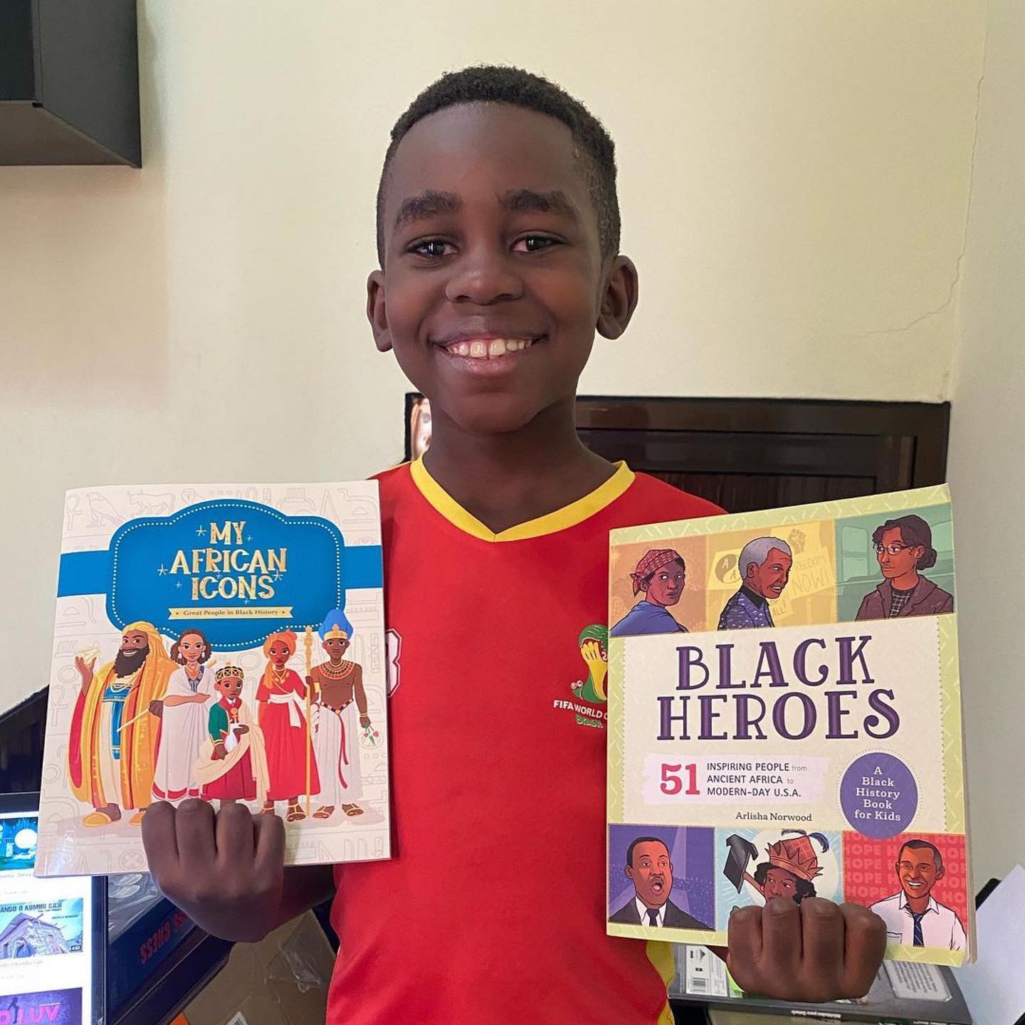 Boy black heroes 2 books customer I love Africa book