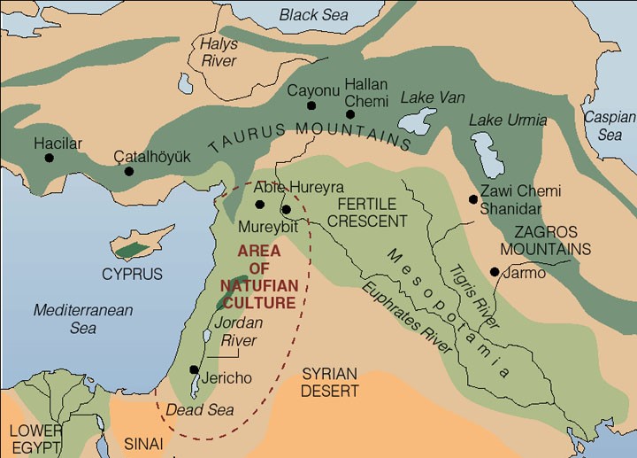 natufian map