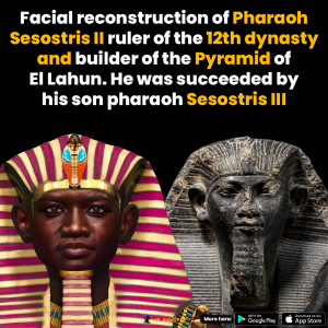 Facial reconstruction of pharaoh Sesostris II